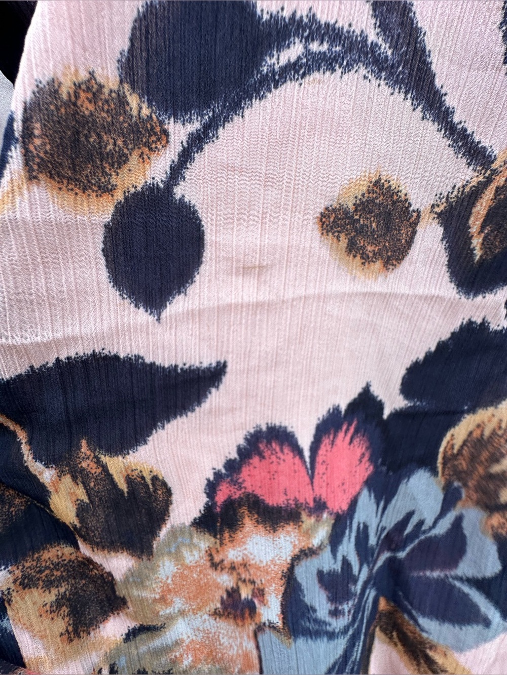 Maurices Floral Sleeveless Midi Dress Pink Navy Soft Ruffle Bridal Feminine - Picture 12 of 12